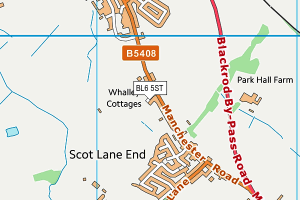 BL6 5ST map - OS VectorMap District (Ordnance Survey)