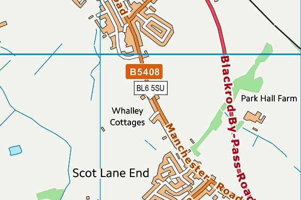 BL6 5SU map - OS VectorMap District (Ordnance Survey)