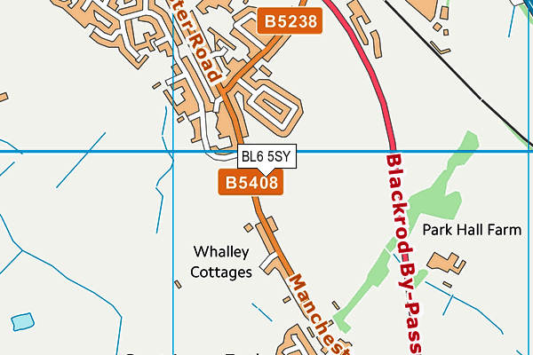 Blackrod Primary School map (BL6 5SY) - OS VectorMap District (Ordnance Survey)
