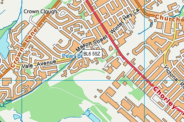 BL6 5SZ map - OS VectorMap District (Ordnance Survey)