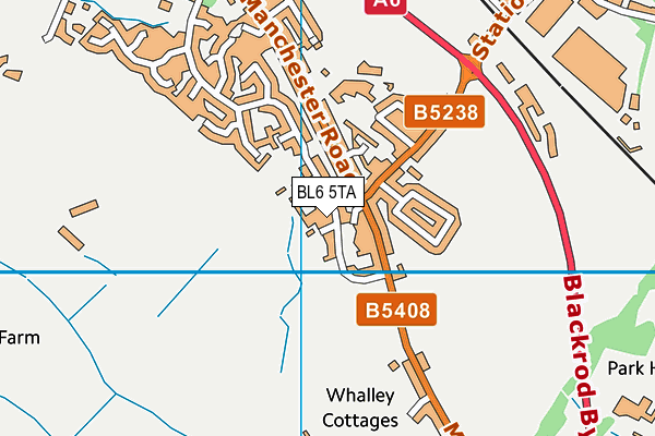 BL6 5TA map - OS VectorMap District (Ordnance Survey)