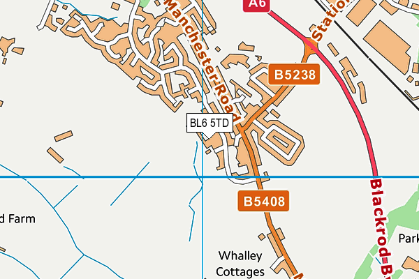 BL6 5TD map - OS VectorMap District (Ordnance Survey)