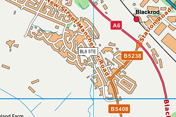 BL6 5TE map - OS VectorMap District (Ordnance Survey)