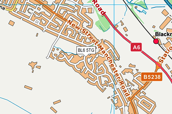 BL6 5TG map - OS VectorMap District (Ordnance Survey)