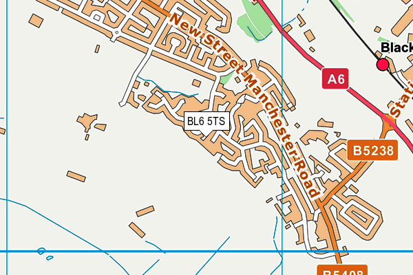 BL6 5TS map - OS VectorMap District (Ordnance Survey)
