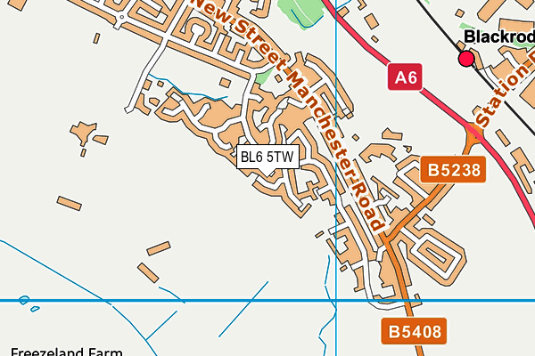 BL6 5TW map - OS VectorMap District (Ordnance Survey)