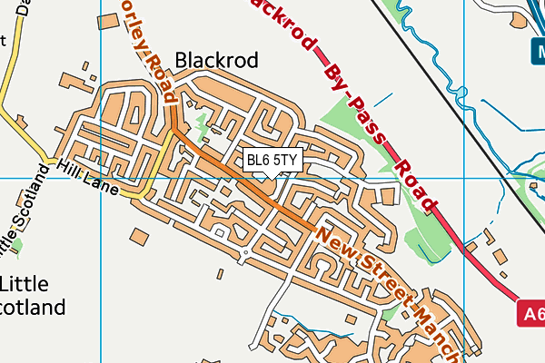 BL6 5TY map - OS VectorMap District (Ordnance Survey)