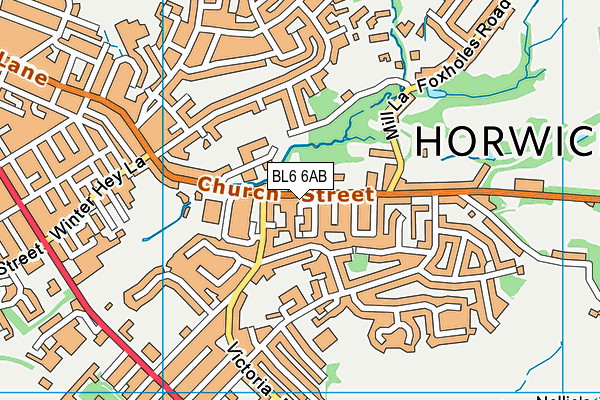 BL6 6AB map - OS VectorMap District (Ordnance Survey)