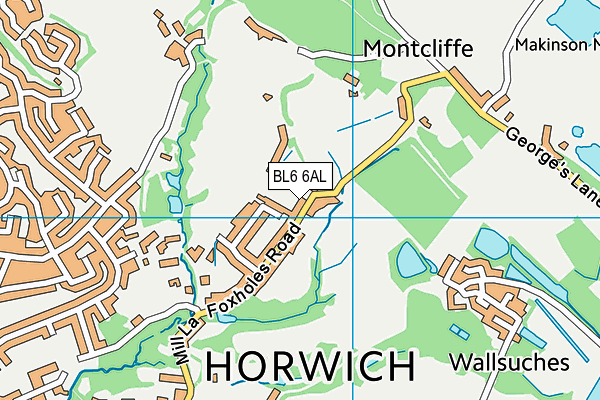 BL6 6AL map - OS VectorMap District (Ordnance Survey)