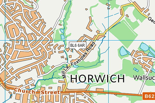 BL6 6AR map - OS VectorMap District (Ordnance Survey)