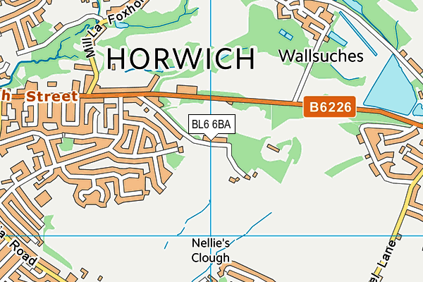 BL6 6BA map - OS VectorMap District (Ordnance Survey)