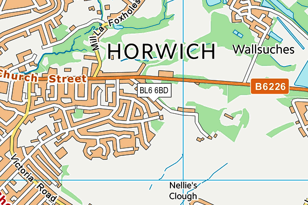 BL6 6BD map - OS VectorMap District (Ordnance Survey)