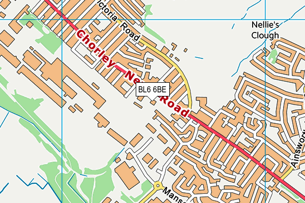 BL6 6BE map - OS VectorMap District (Ordnance Survey)