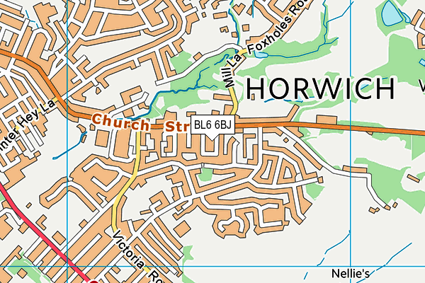 BL6 6BJ map - OS VectorMap District (Ordnance Survey)