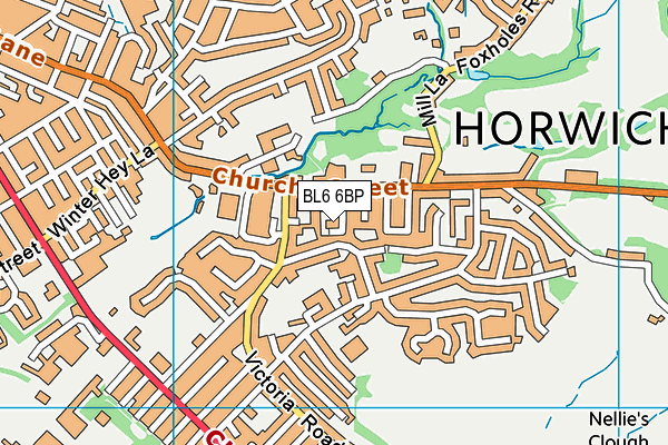 BL6 6BP map - OS VectorMap District (Ordnance Survey)