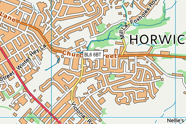 BL6 6BT map - OS VectorMap District (Ordnance Survey)