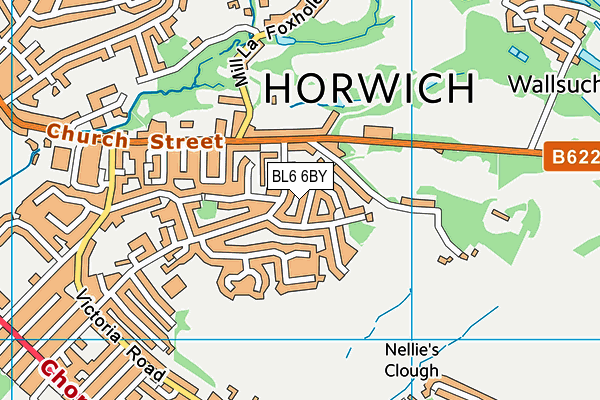 BL6 6BY map - OS VectorMap District (Ordnance Survey)