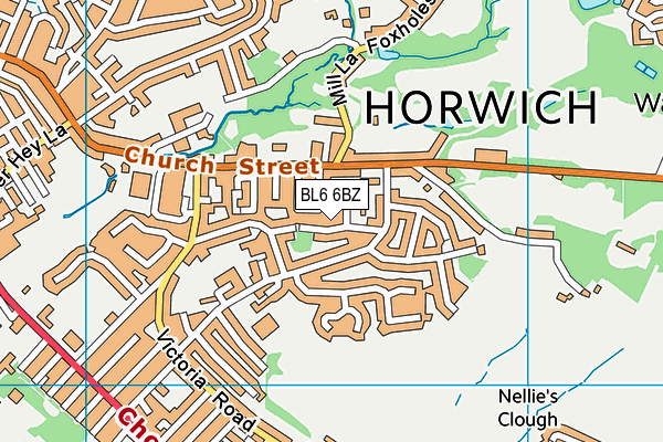 BL6 6BZ map - OS VectorMap District (Ordnance Survey)