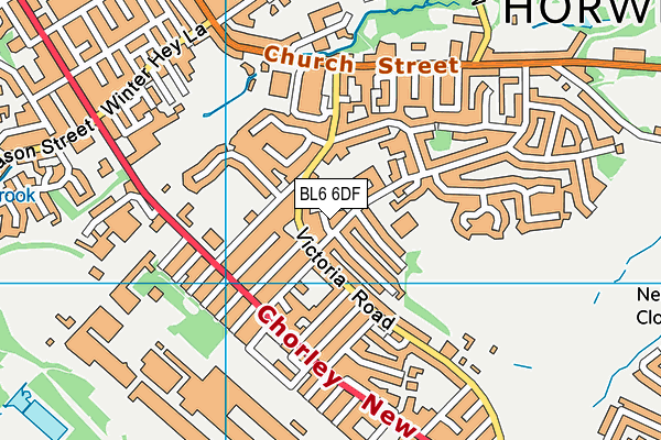 BL6 6DF map - OS VectorMap District (Ordnance Survey)