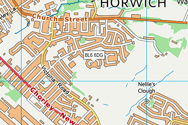 BL6 6DG map - OS VectorMap District (Ordnance Survey)