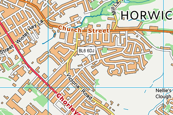 BL6 6DJ map - OS VectorMap District (Ordnance Survey)