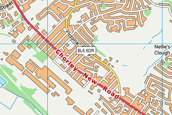 BL6 6DR map - OS VectorMap District (Ordnance Survey)