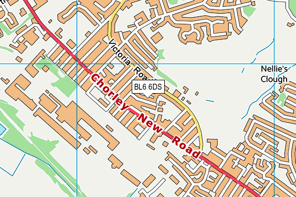 BL6 6DS map - OS VectorMap District (Ordnance Survey)