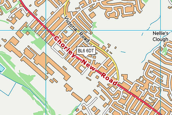 BL6 6DT map - OS VectorMap District (Ordnance Survey)