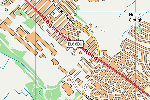 BL6 6DU map - OS VectorMap District (Ordnance Survey)