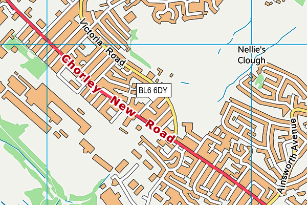 BL6 6DY map - OS VectorMap District (Ordnance Survey)