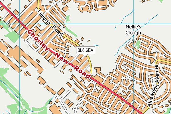 BL6 6EA map - OS VectorMap District (Ordnance Survey)