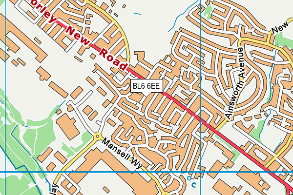 BL6 6EE map - OS VectorMap District (Ordnance Survey)