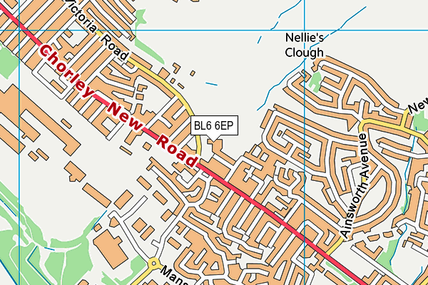 BL6 6EP map - OS VectorMap District (Ordnance Survey)