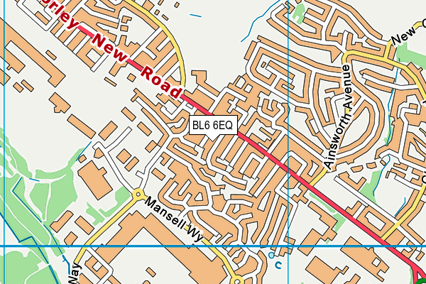 BL6 6EQ map - OS VectorMap District (Ordnance Survey)