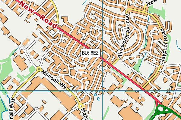 BL6 6EZ map - OS VectorMap District (Ordnance Survey)