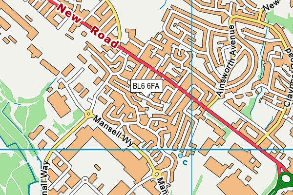 BL6 6FA map - OS VectorMap District (Ordnance Survey)