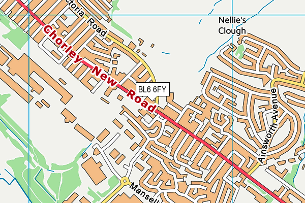 BL6 6FY map - OS VectorMap District (Ordnance Survey)