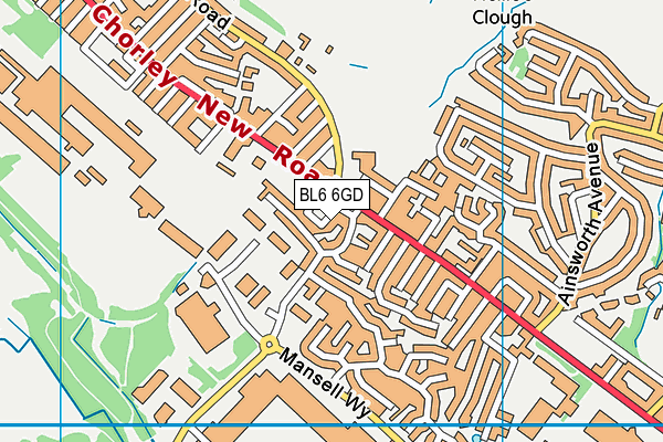 BL6 6GD map - OS VectorMap District (Ordnance Survey)