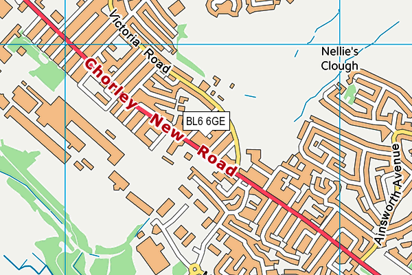 BL6 6GE map - OS VectorMap District (Ordnance Survey)