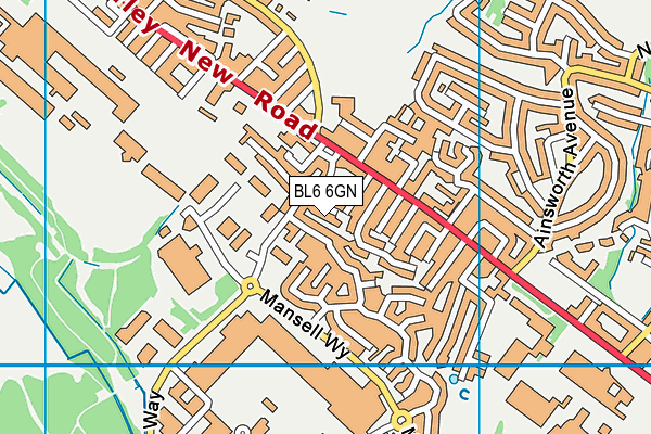 BL6 6GN map - OS VectorMap District (Ordnance Survey)