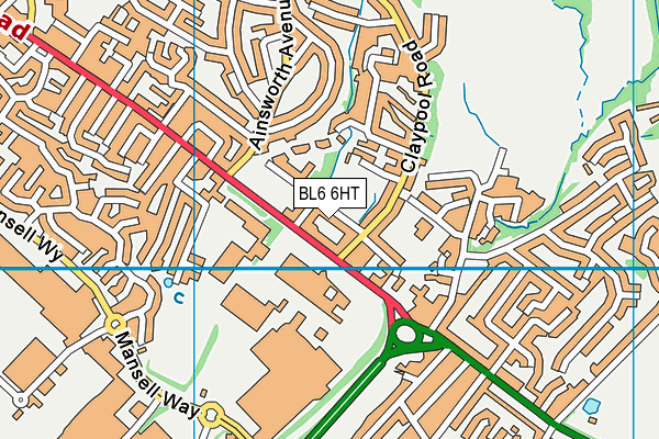 BL6 6HT map - OS VectorMap District (Ordnance Survey)