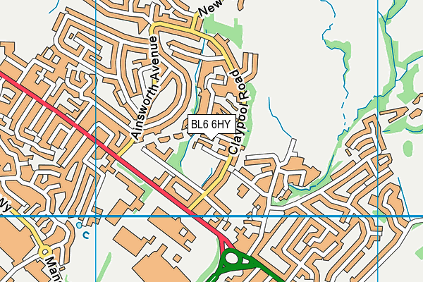 BL6 6HY map - OS VectorMap District (Ordnance Survey)