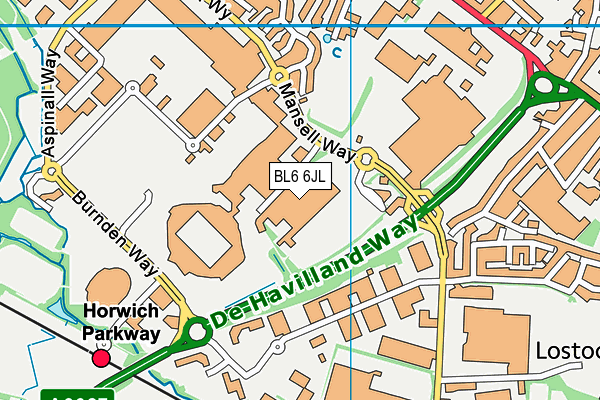 BL6 6JL map - OS VectorMap District (Ordnance Survey)