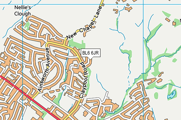 BL6 6JR map - OS VectorMap District (Ordnance Survey)