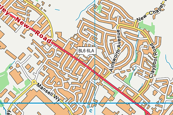 BL6 6LA map - OS VectorMap District (Ordnance Survey)