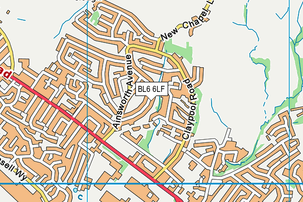 BL6 6LF map - OS VectorMap District (Ordnance Survey)