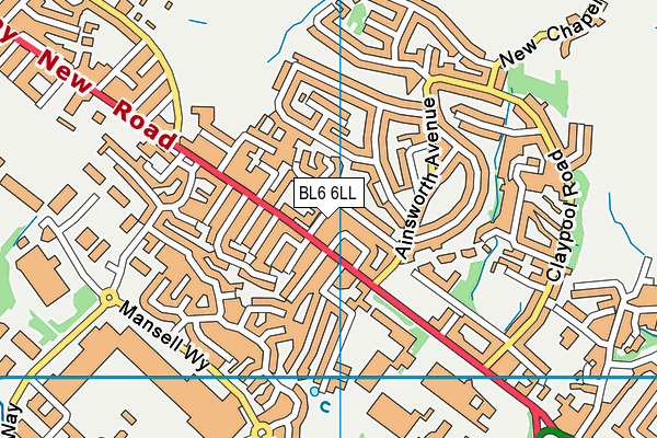 BL6 6LL map - OS VectorMap District (Ordnance Survey)