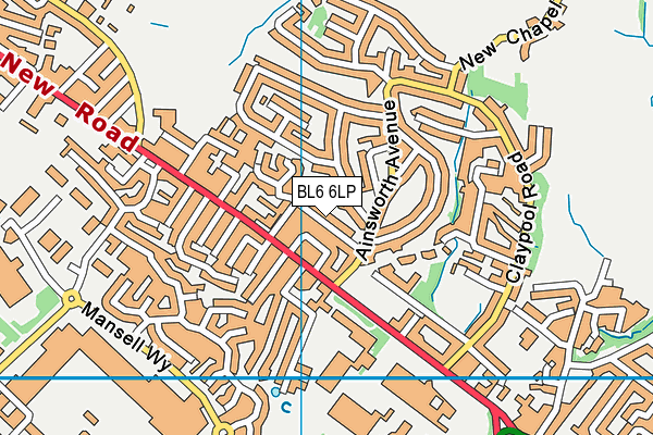 BL6 6LP map - OS VectorMap District (Ordnance Survey)