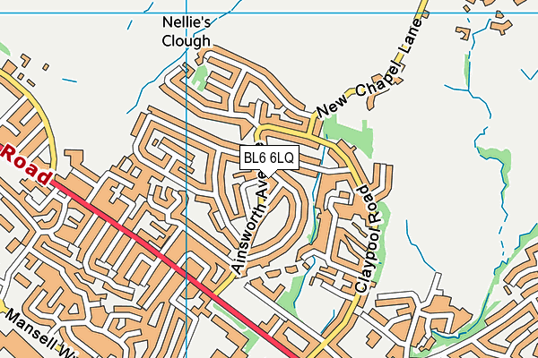 BL6 6LQ map - OS VectorMap District (Ordnance Survey)