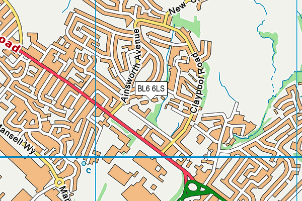 BL6 6LS map - OS VectorMap District (Ordnance Survey)
